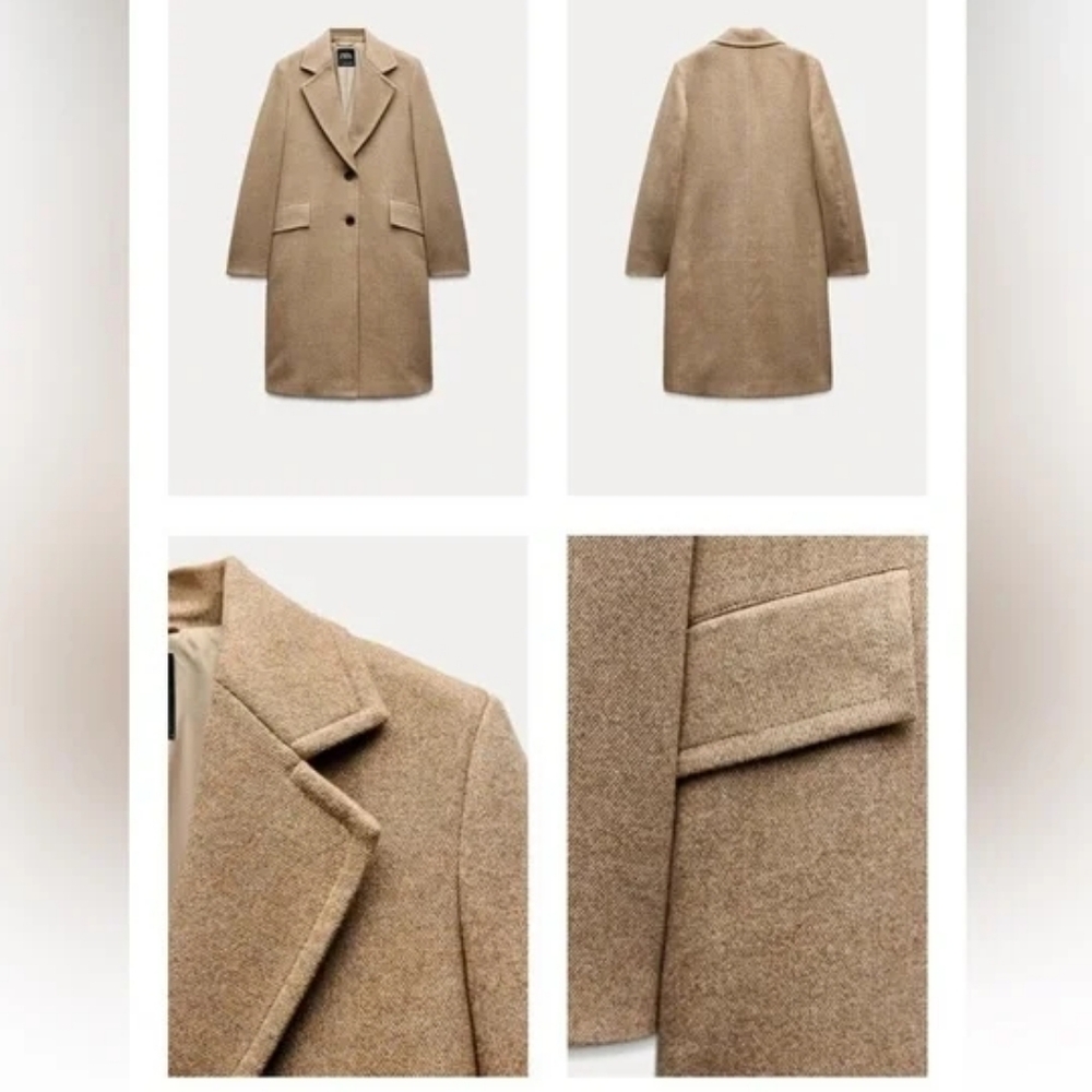 Zara Tan Coat - Picture 5 of 12